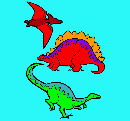 Tres clases de dinosaurios