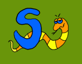 Dibujo Serpiente pintado por AZPP