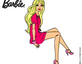 Dibujo Barbie sentada pintado por fran11111111