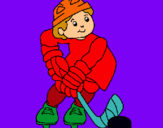 Dibujo Niño jugando a hockey pintado por alexko