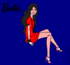 Dibujo Barbie sentada pintado por AniSierra