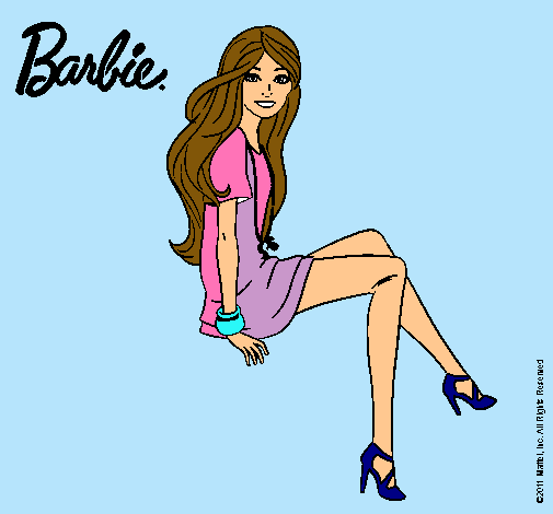 Barbie sentada