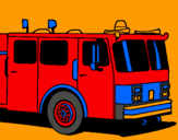 Dibujo Camión de bomberos pintado por volvo