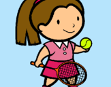 Dibujo Chica tenista pintado por Patryciah