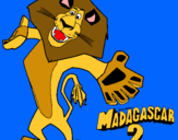 Dibujo Madagascar 2 Alex 2 pintado por dddds