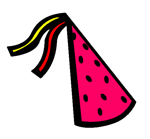 Dibujo Sombrero de cumpleaños pintado por camilucha