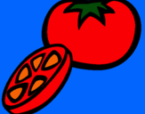 Dibujo Tomate pintado por aitanananana