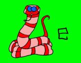 Dibujo Serpiente pintado por yovis