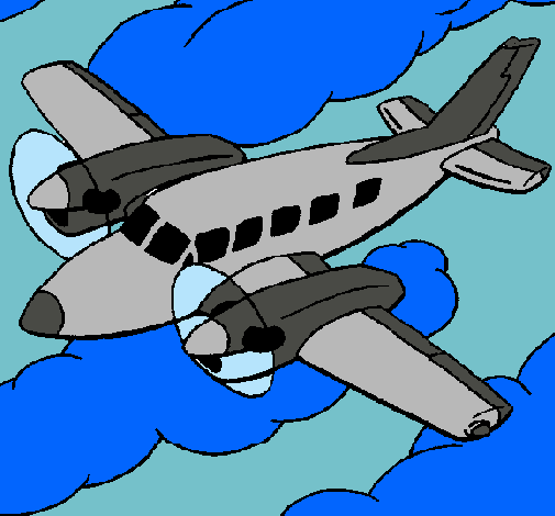 Dibujo Avioneta pintado por gemalos