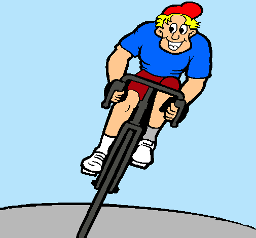 Dibujo Ciclista con gorra pintado por Claudio56