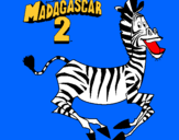 Dibujo Madagascar 2 Marty pintado por florin77