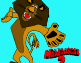 Dibujo Madagascar 2 Alex 2 pintado por jute