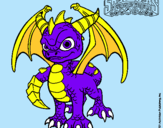 Dibujo Spyro pintado por spyro