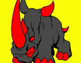 Dibujo Rinoceronte II pintado por sebasmel