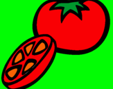 Dibujo Tomate pintado por somiabast