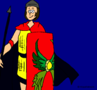 Dibujo Soldado romano II pintado por tonchas