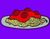 Dibujo Espaguetis con carne pintado por Loveyouu