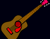 Dibujo Guitarra española II pintado por dpcbndg