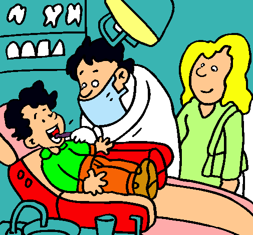 Niño en el dentista