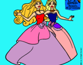Dibujo Barbie y su amiga súper felices pintado por enzo4