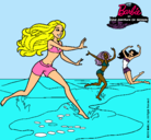 Dibujo Barbie de regreso a la playa pintado por karenkjjo