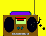 Dibujo Radio cassette 2 pintado por marcoo