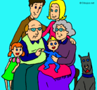 Dibujo Familia pintado por gonzao