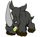 Dibujo Rinoceronte II pintado por jose10