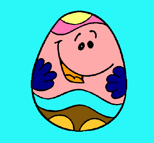 Dibujo Huevo de pascua feliz pintado por copitaxx02
