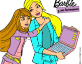 Dibujo El nuevo portátil de Barbie pintado por fabiyluci