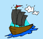 Dibujo Barco velero pintado por santfwehdghs