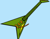 Dibujo Guitarra eléctrica II pintado por  xcsdfgvrtyb