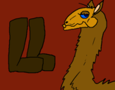 Dibujo Llama pintado por dany_miley