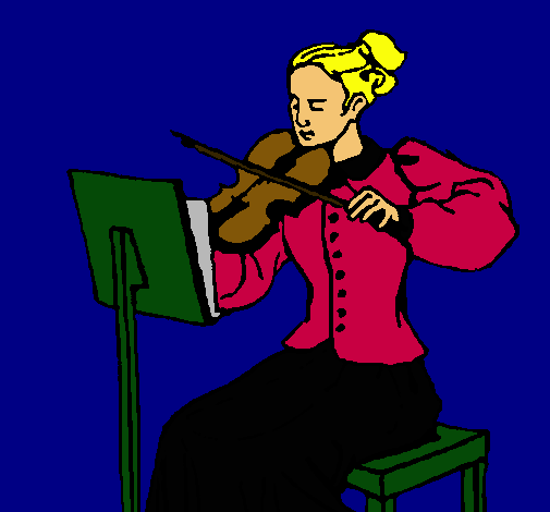 Dama violinista