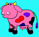 Dibujo Vaca pensativa pintado por maryit