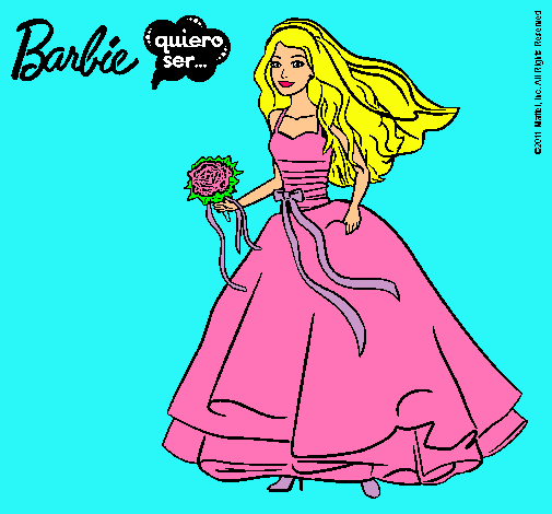 Barbie vestida de novia