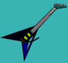 Dibujo Guitarra eléctrica II pintado por uygtk