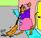 Dibujo La ratita presumida 1 pintado por alexndra