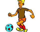Dibujo Jugador de fútbol pintado por  dennisdccc