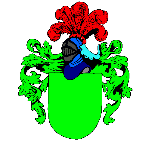 Escudo de armas y casco