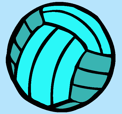 Dibujo Pelota de voleibol pintado por nicko