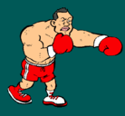 Dibujo Boxeador pintado por nexa