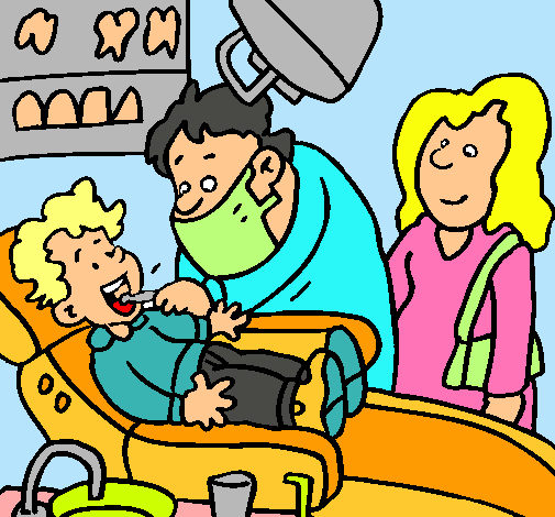 Niño en el dentista