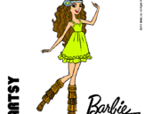 Dibujo Barbie Fashionista 1 pintado por elias