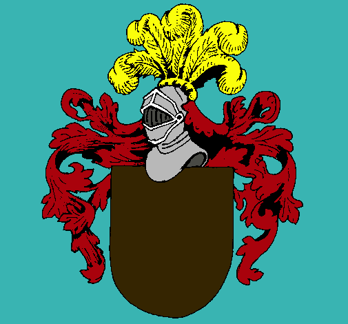 Escudo de armas y casco