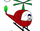 Dibujo Helicóptero pintado por chikito0
