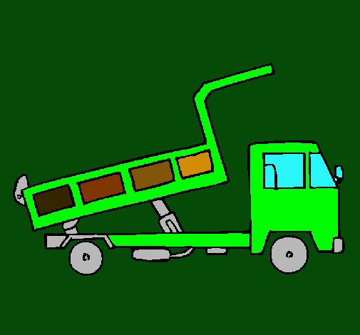 Dibujo Camión de carga pintado por nicko