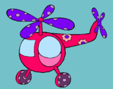 Dibujo Helicóptero adornado pintado por Shindy ?