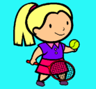 Dibujo Chica tenista pintado por MARIAAAAAAAA