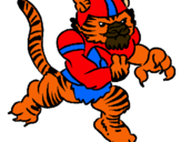 Dibujo Jugador tigre pintado por felipes